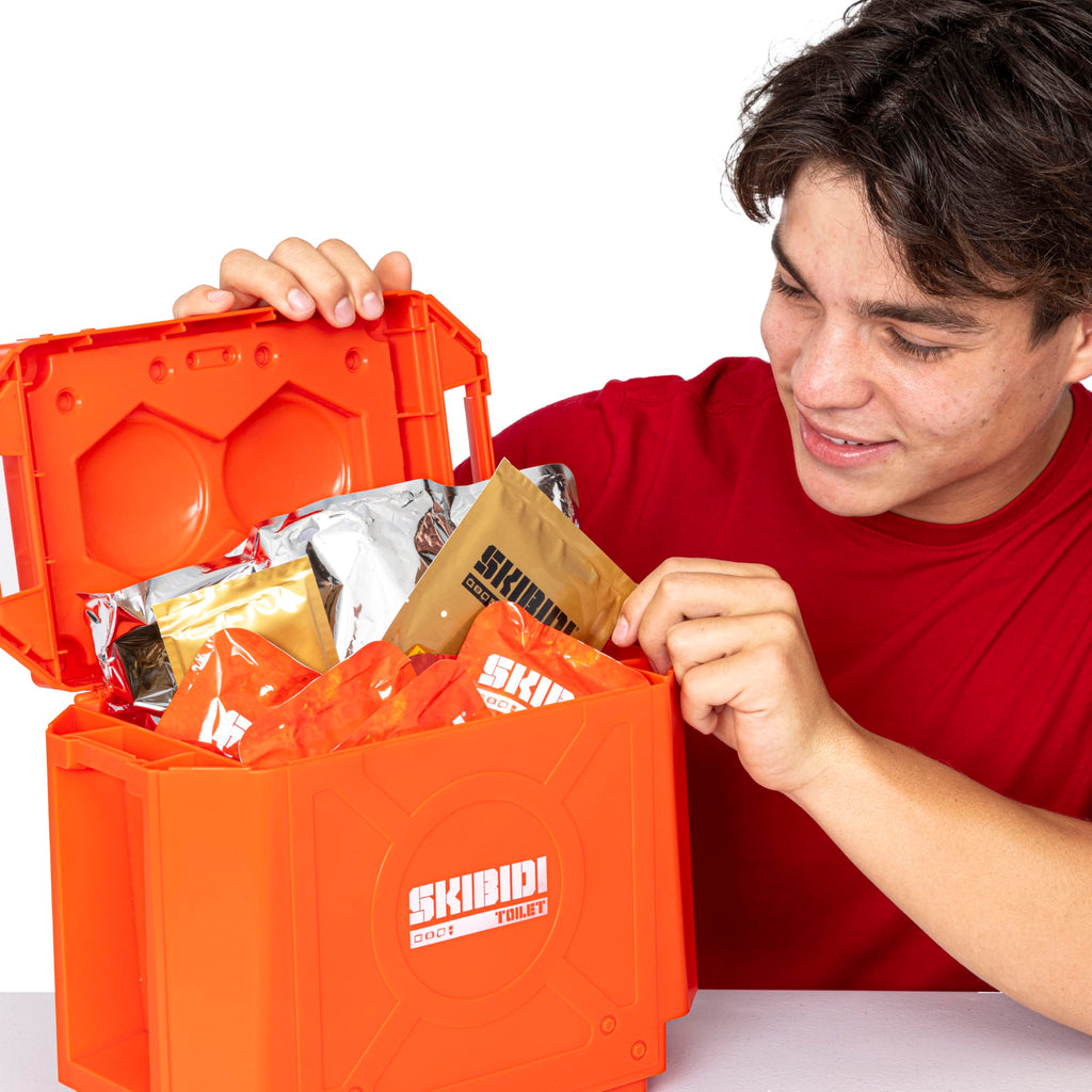 Bonkers Toys Skibidi Toilet Giant Mystery Loot Box, with 20 Mystery Surprises