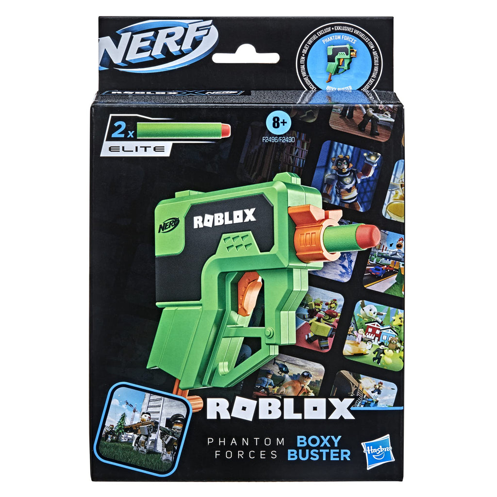 Nerf Roblox Phantom Forces Boxy Buster Toy Gun Foam Dart Blaster