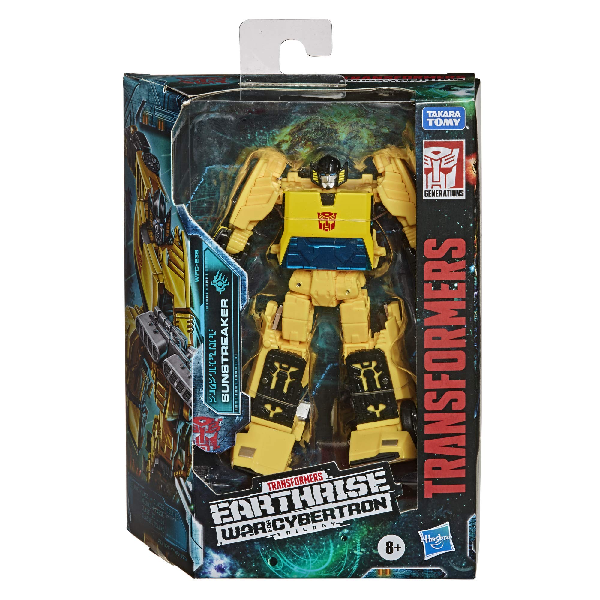 Hasbro Transformers Toys Generations War for Cybertron: Earthrise Deluxe WFC-E36 Sunstreaker Action Figure – Children Aged 8 and Up, 14-cm