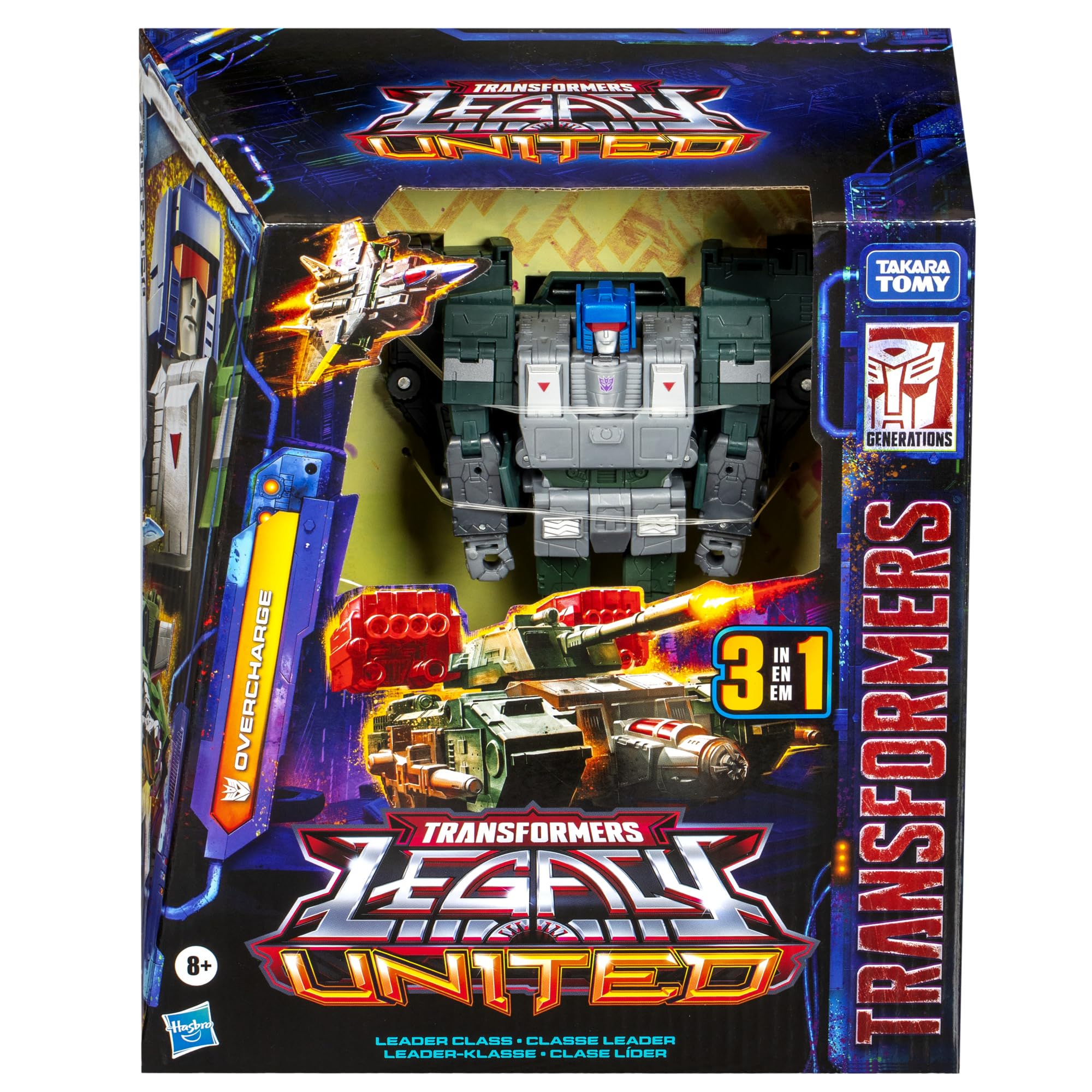 Hasbro Transformers Legacy United Leader Class Overcharge Action Figure