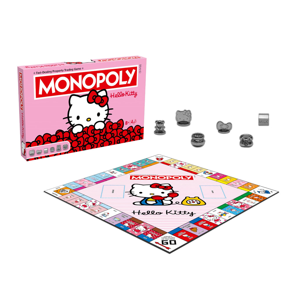 Winning Moves Hello Kitty Monopoly Board Game 50th Anniversary Edition