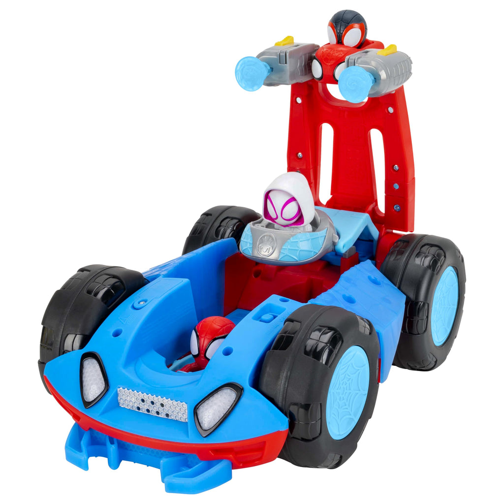 Marvel Spidey and His Amazing Friends Flip & Reveal Cruiser – Lights & Sounds