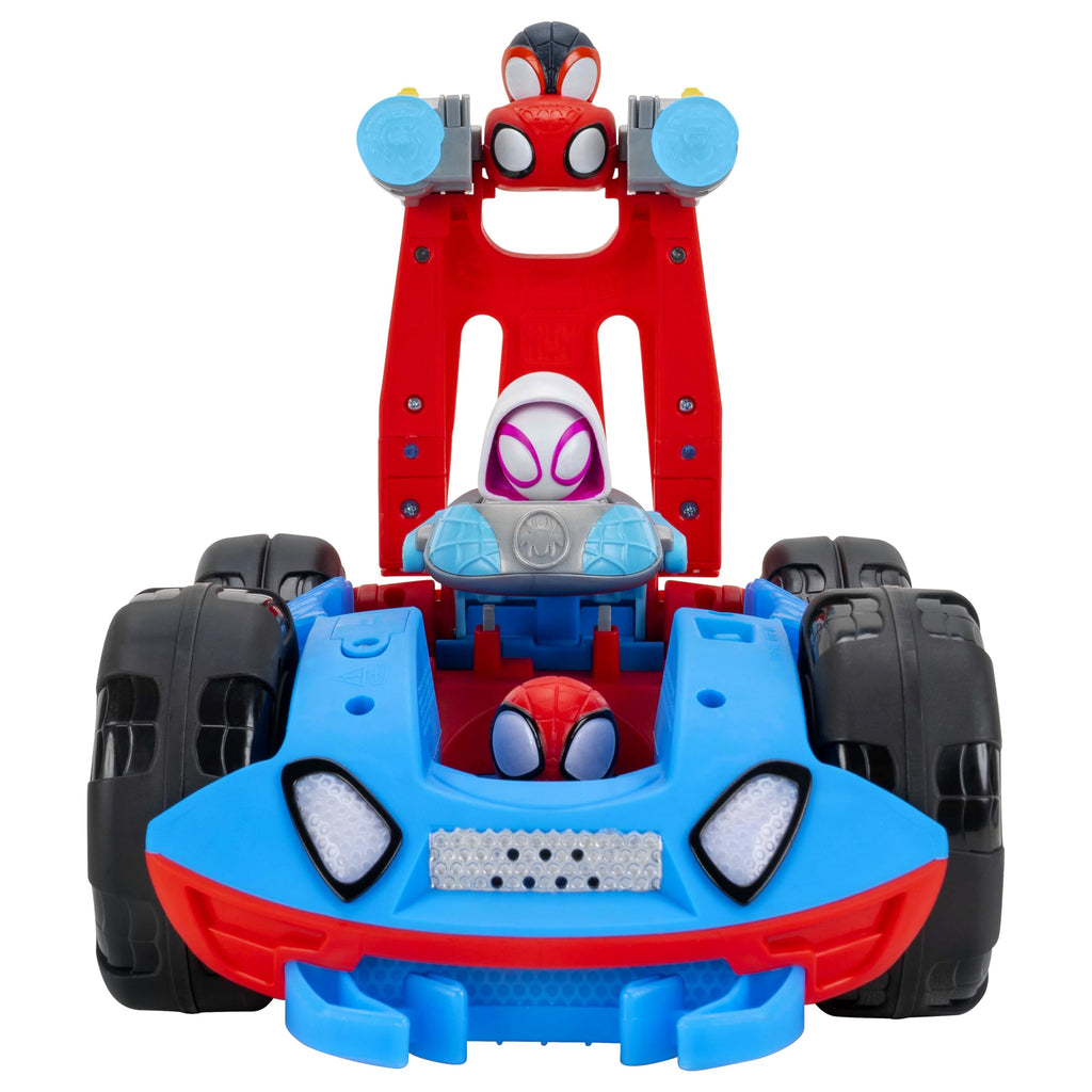 Marvel Spidey and His Amazing Friends Flip & Reveal Cruiser – Lights & Sounds