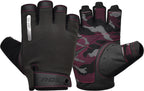 RDX T2 Half-Finger Weight Lifting Gloves – Blue & Pink
