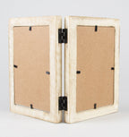 Sass & Belle Double White Wood Photo Frame