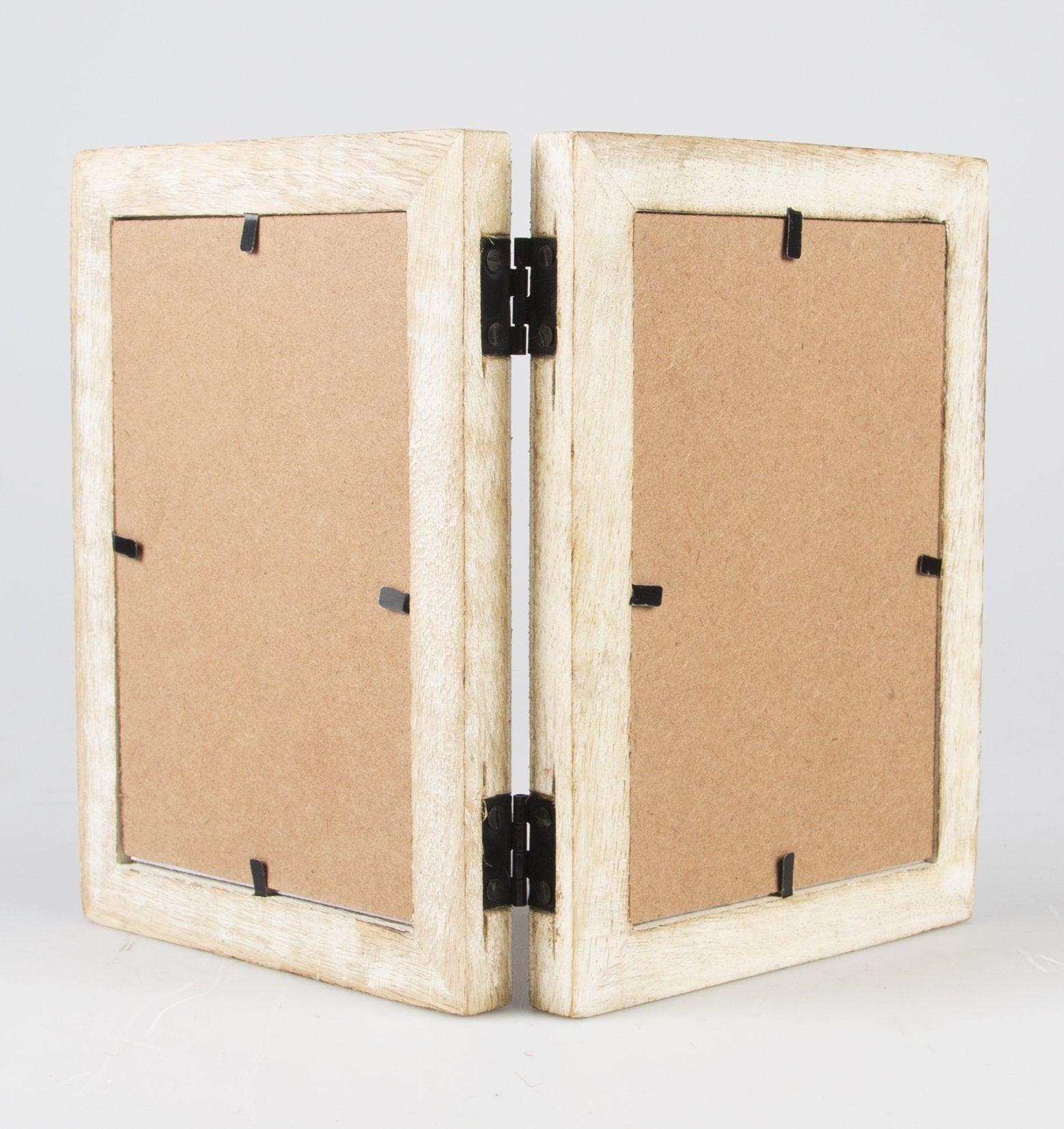 Sass & Belle Double White Wood Photo Frame