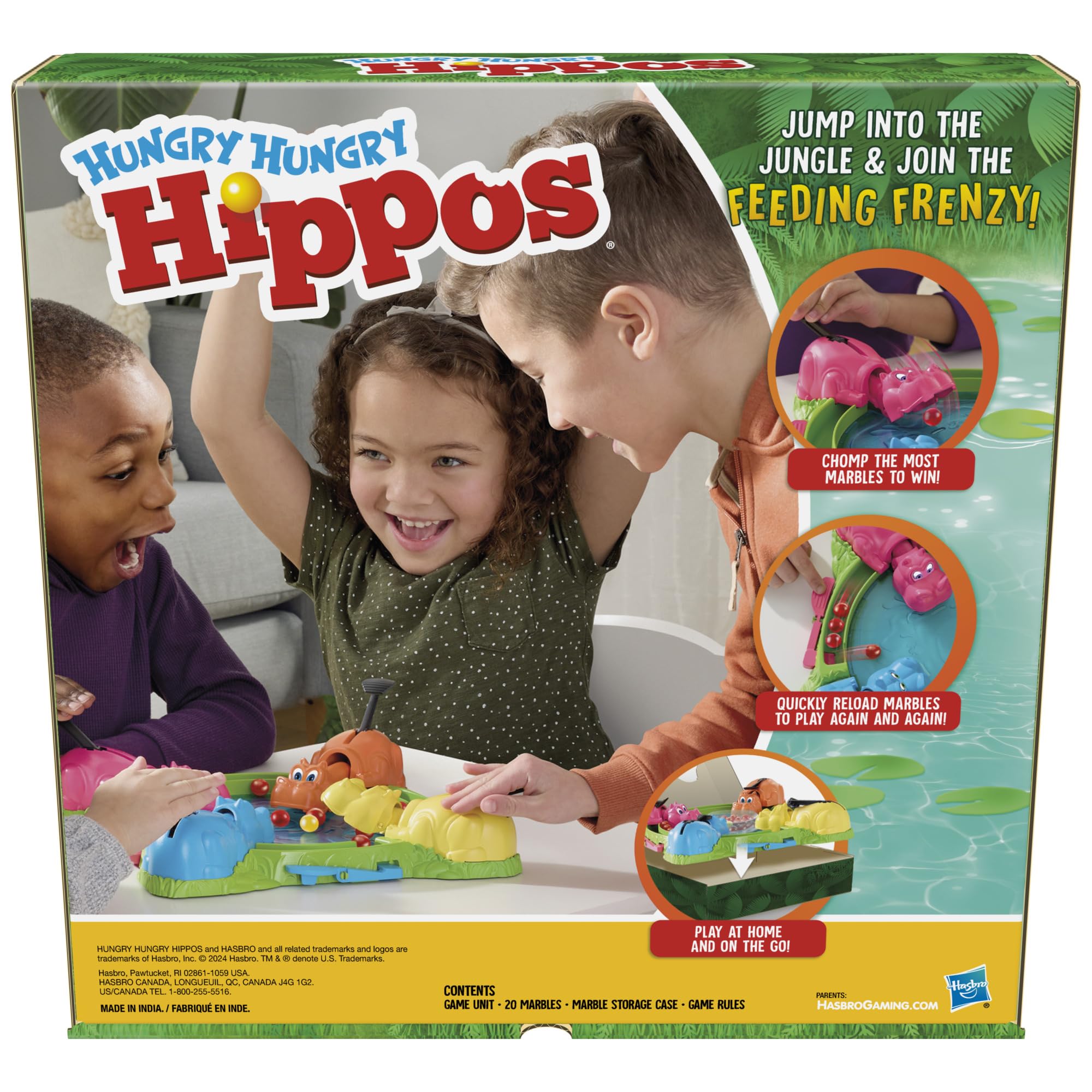 Hasbro Gaming Hungry Hungry Hippos Game