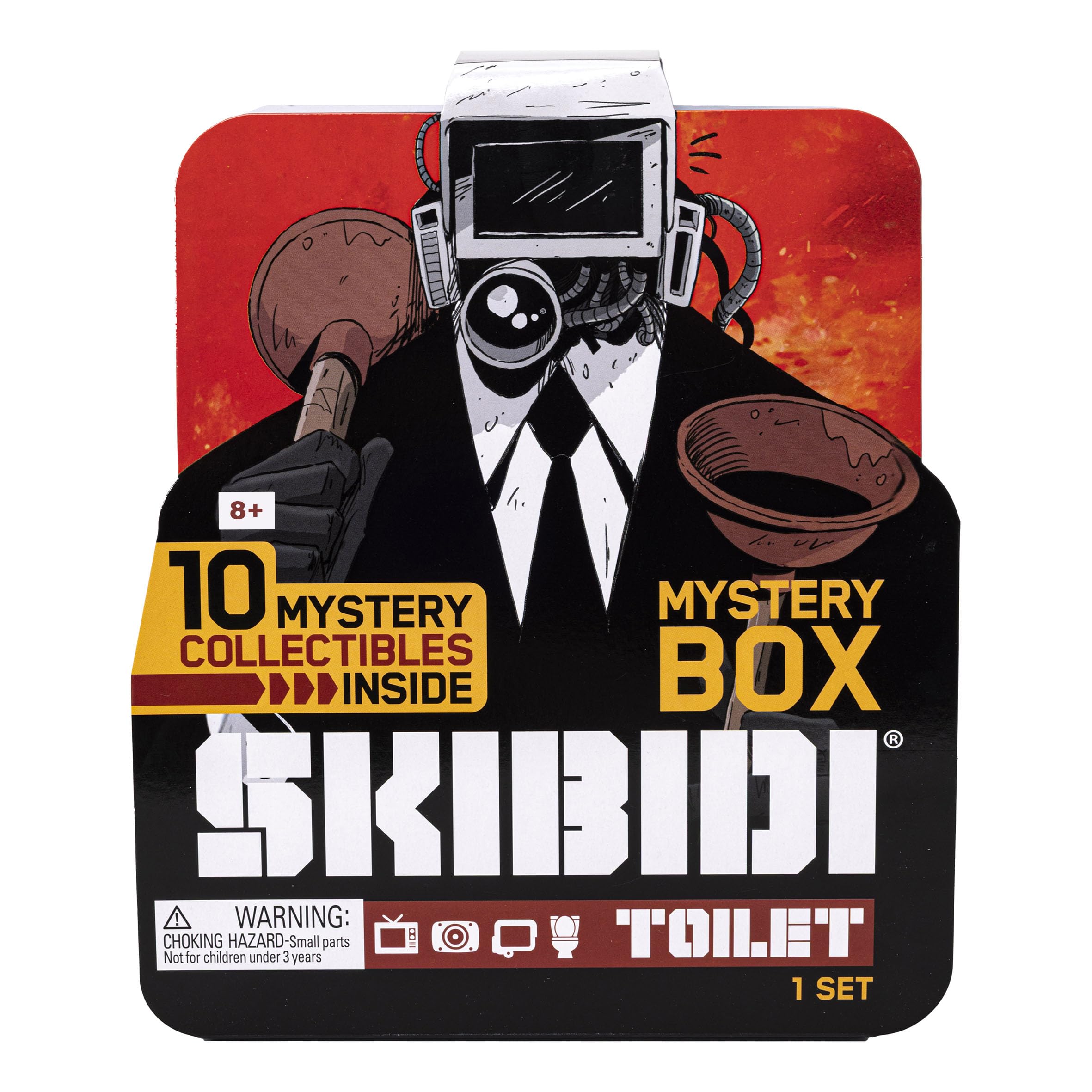 Bonkers Toys Skibidi Toilet Mystery box With 10 mystery surprises