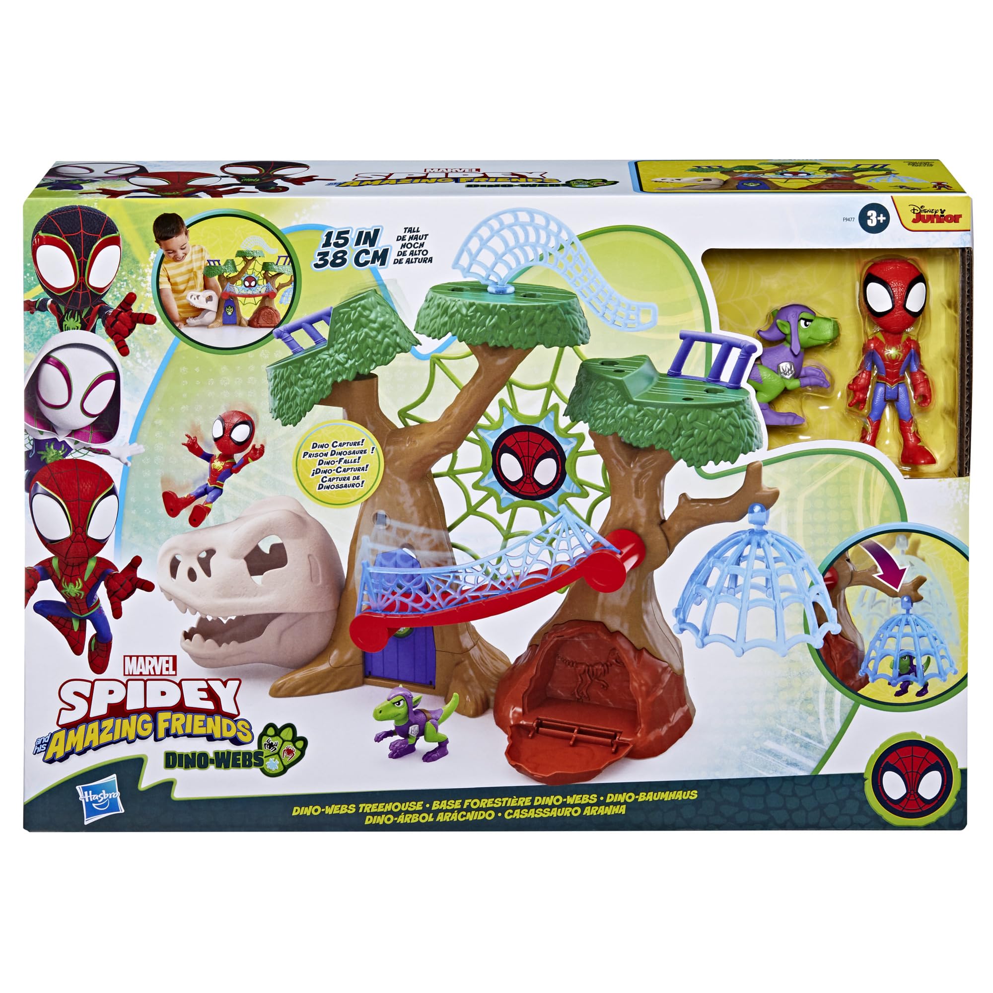 Hasbro Spidey and his Amazing Friends Marvel Dino-Webs Treehouse Super Hero Playset