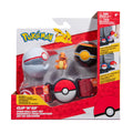 Jazwares Pokémon Clip ‘N’ Go Belt Set - 2-Inch Charmander Battle Figure with Clip ‘N’ Go Belt plus Luxury Ball and Pokéball Accessories