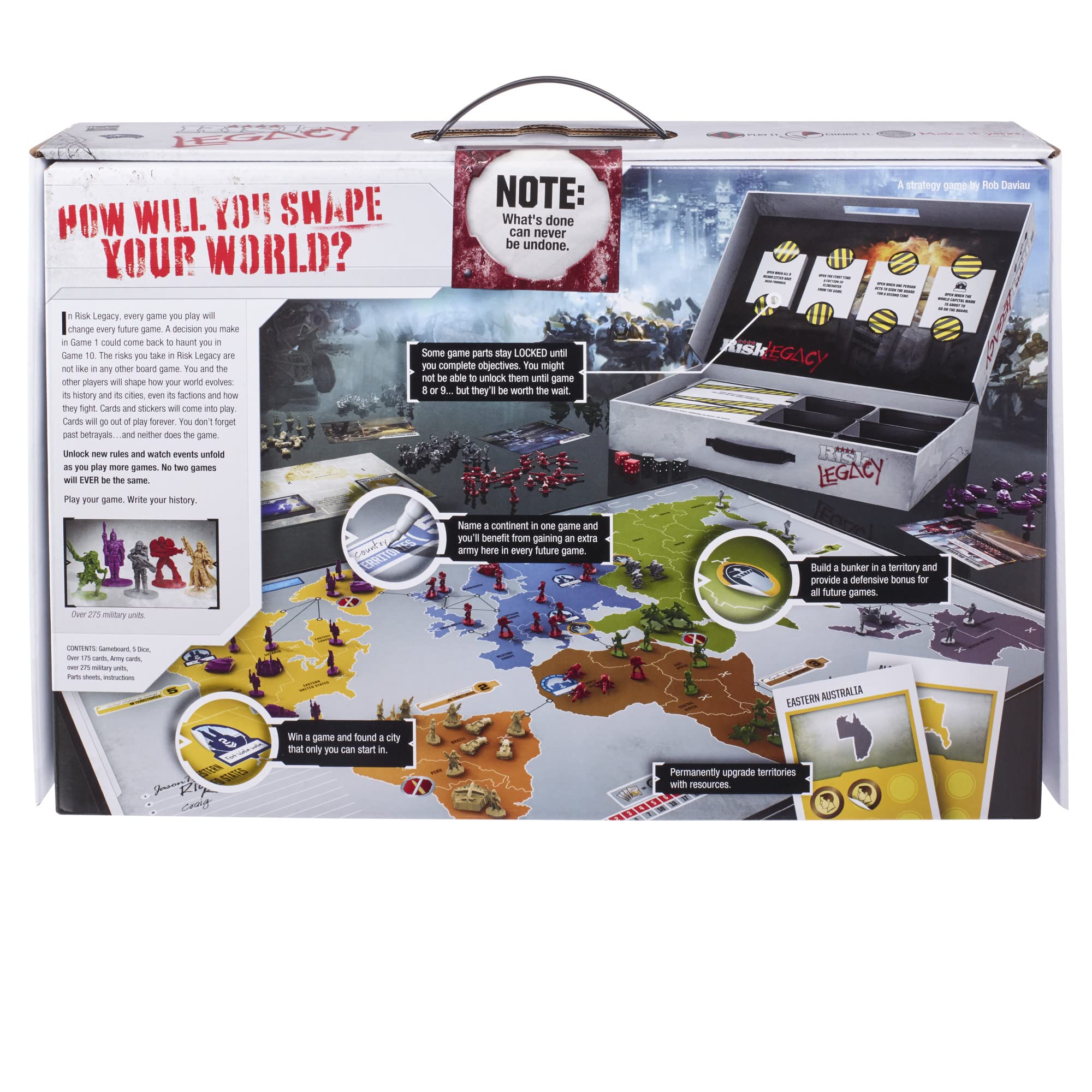 Hasbro Gaming Avalon Hill Risk Legacy Strategy Tabletop Board Game