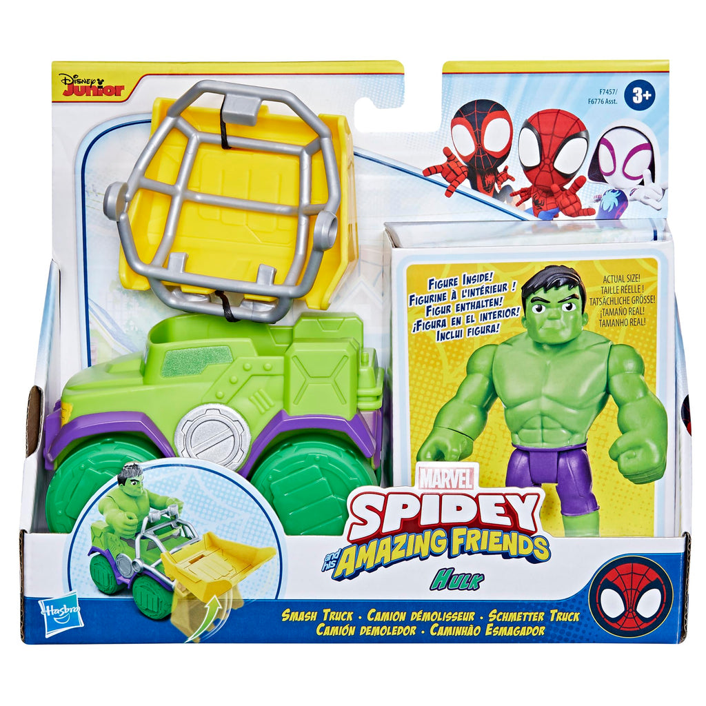 Hasbro Spidey And His Amazing Friends Marvel Hulk Smash Truck Set Action Figure