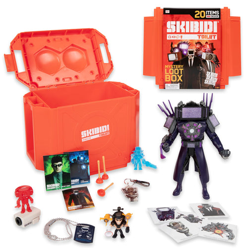 Bonkers Toys Skibidi Toilet Giant Mystery Loot Box – 20 Mystery Surprises