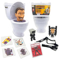 Bonkers Toys Skibidi Toilet Mystery Toilet with Surprise Toys to Discover inside
