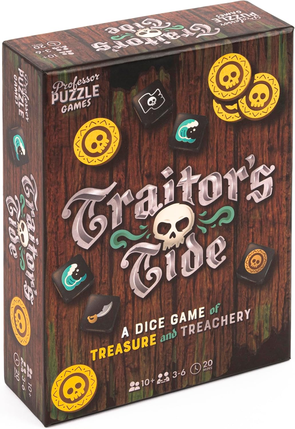 Professor Puzzle Traitor's Tide Dice Party Game Professor PUZZLE