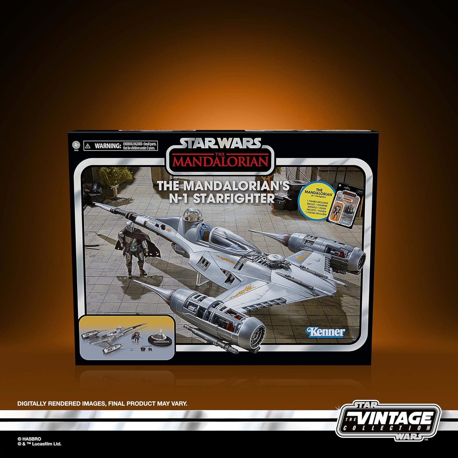 Kenner Star Wars The Vintage Collection The Mandalorian’s N-1 Starfighter, The Mandalorian 3.75” Vehicle & Action Figures Hasbro Kenner