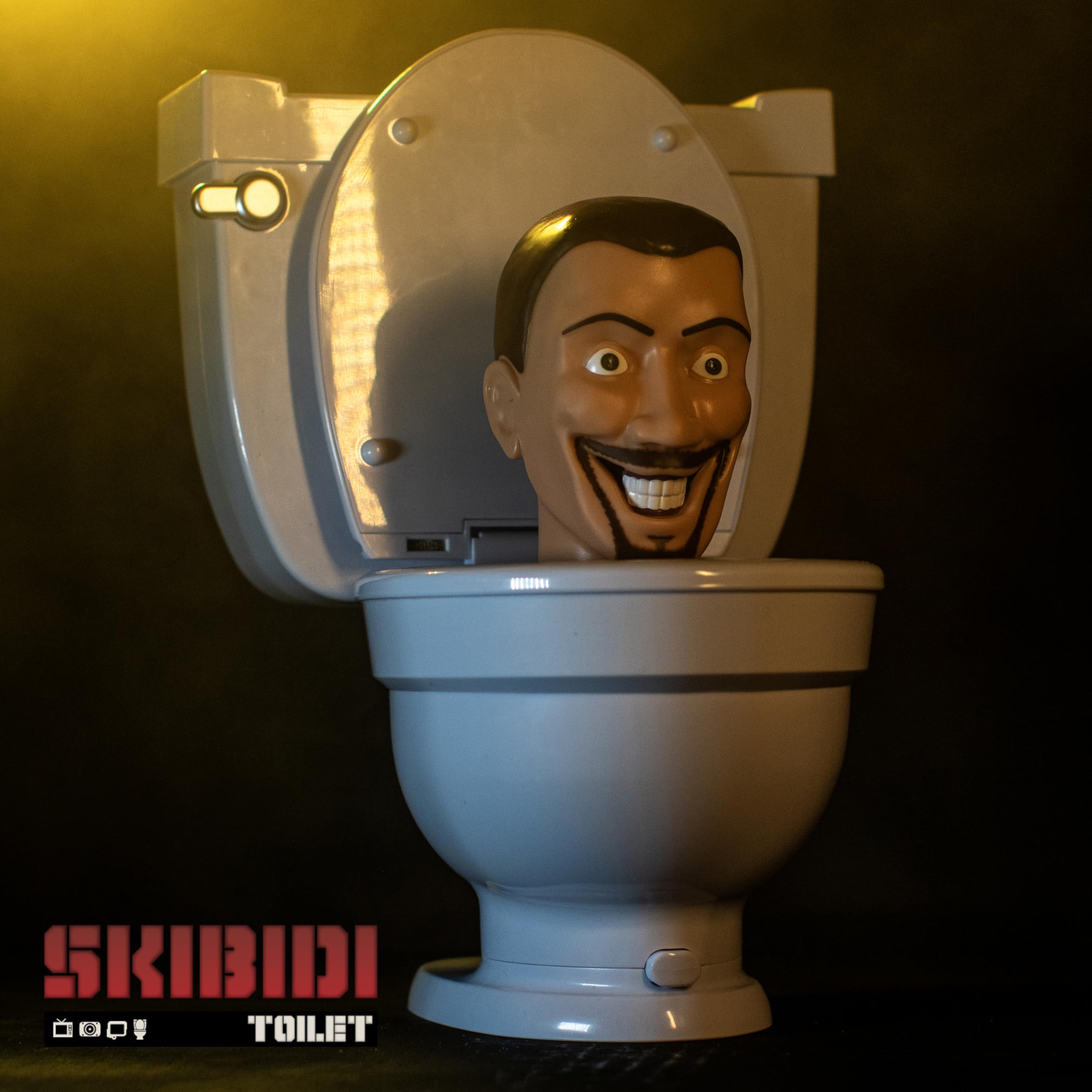 Bonkers Toys Skibidi Toilet Mystery Toilet with Surprise Toys to Discover inside