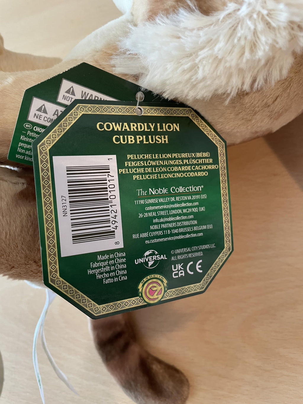 The Noble Collection Wicked: Cowardly Lion Cub Plush