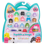 Jazwares Squish-a-longs Mini-Squish 14-Pack – Wave 3, Style 2 (Sushi, Dodo Bird, Cuttlefish &amp; More!)