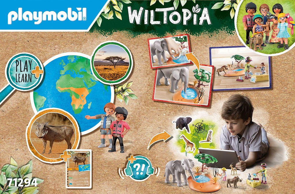 PLAYMOBIL Wiltopia Playsets – Rainforest Treehouse or Elephant at the Water Hole