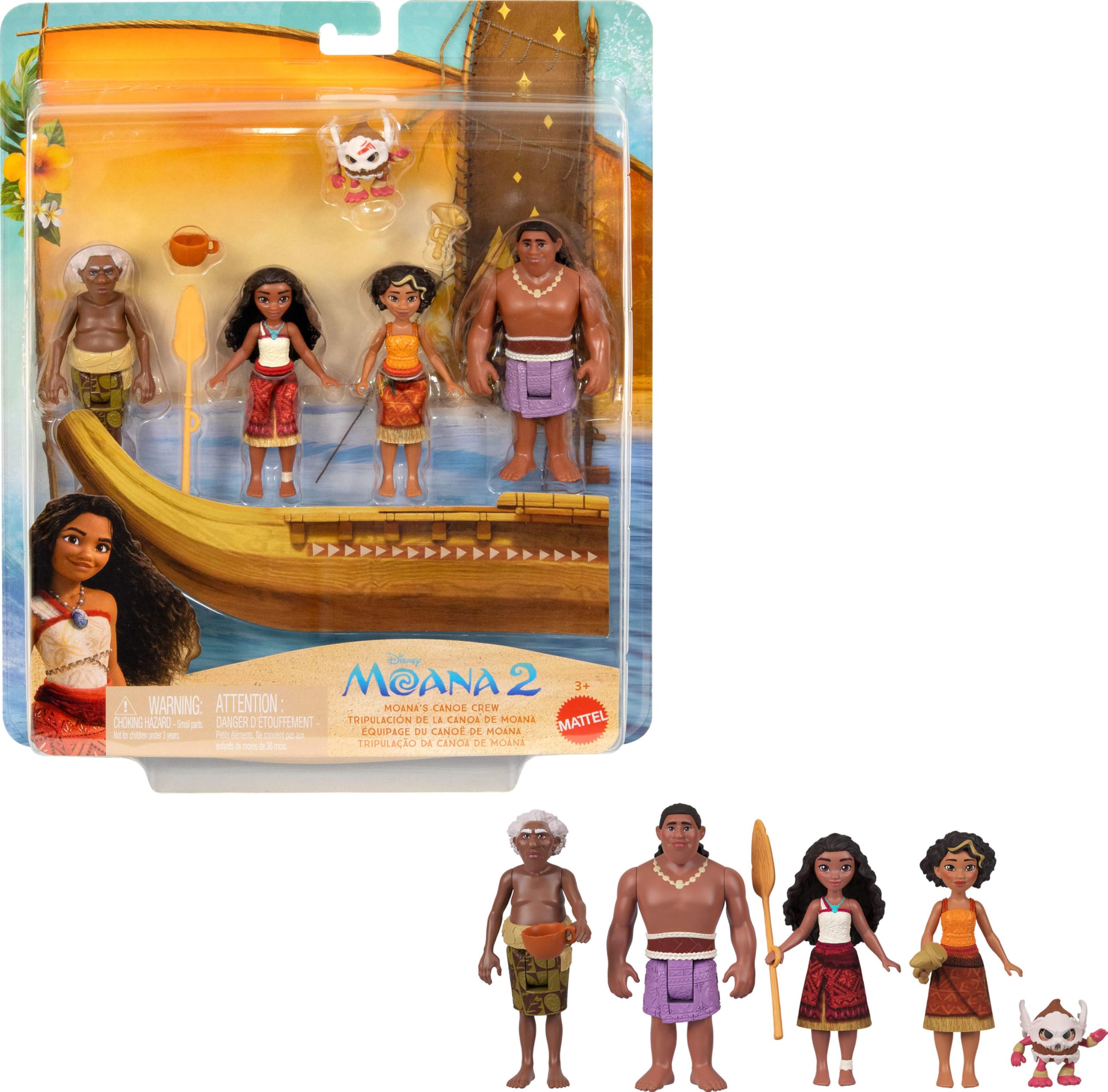 Mattel Disney Moana's Canoe Crew Playset