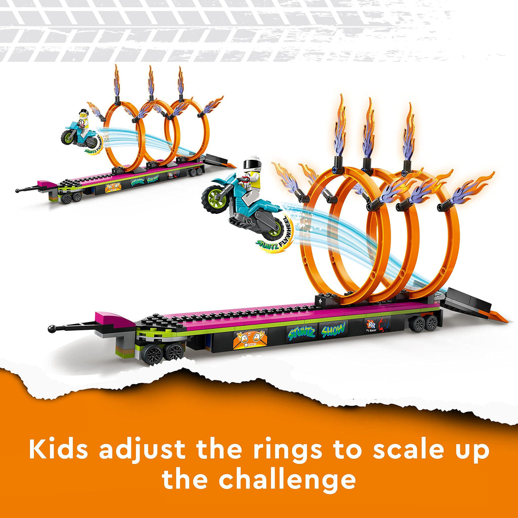LEGO City Stuntz Stunt Truck & Ring of Fire Challenge 60357