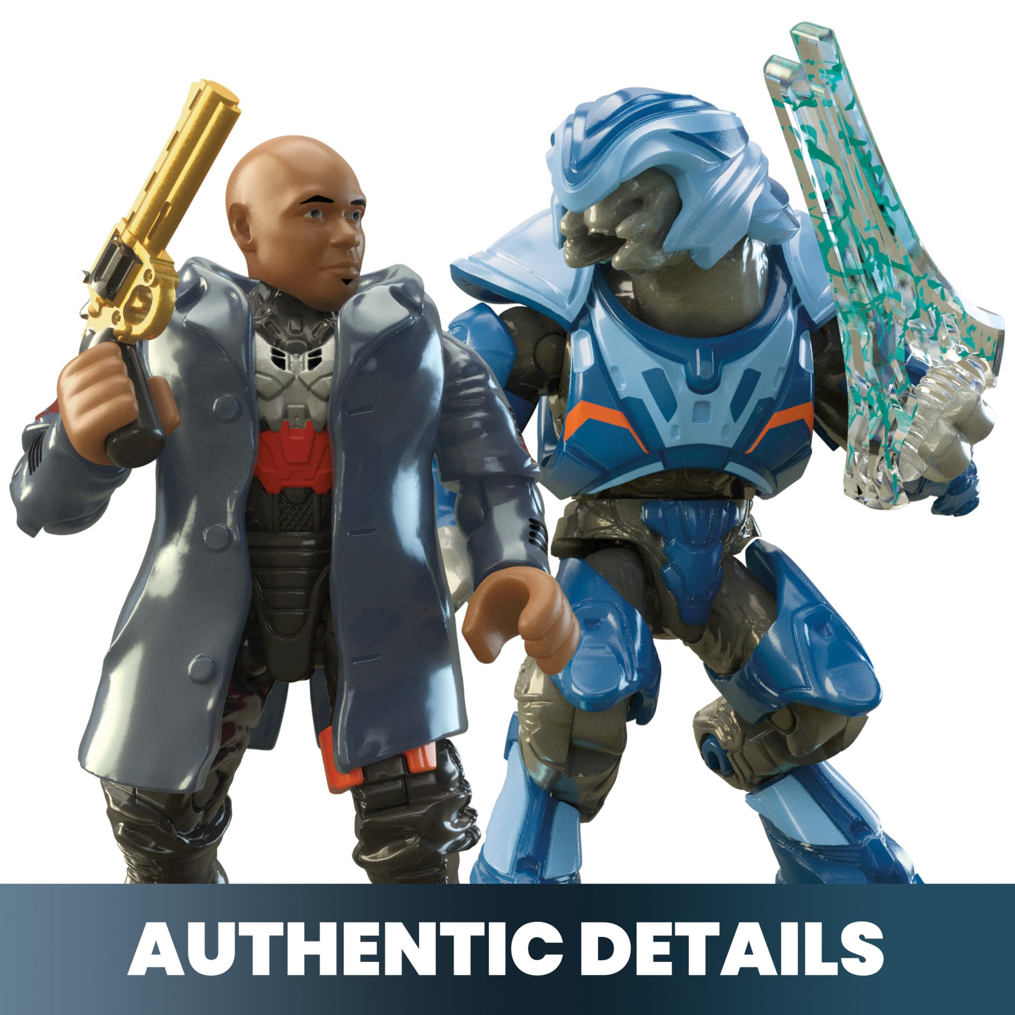 Mattel MEGA Halo The Series Vehicle Building Toys Set, Renegade Banshee Aircraft with 205 Pieces, 2 Micro Action Figures