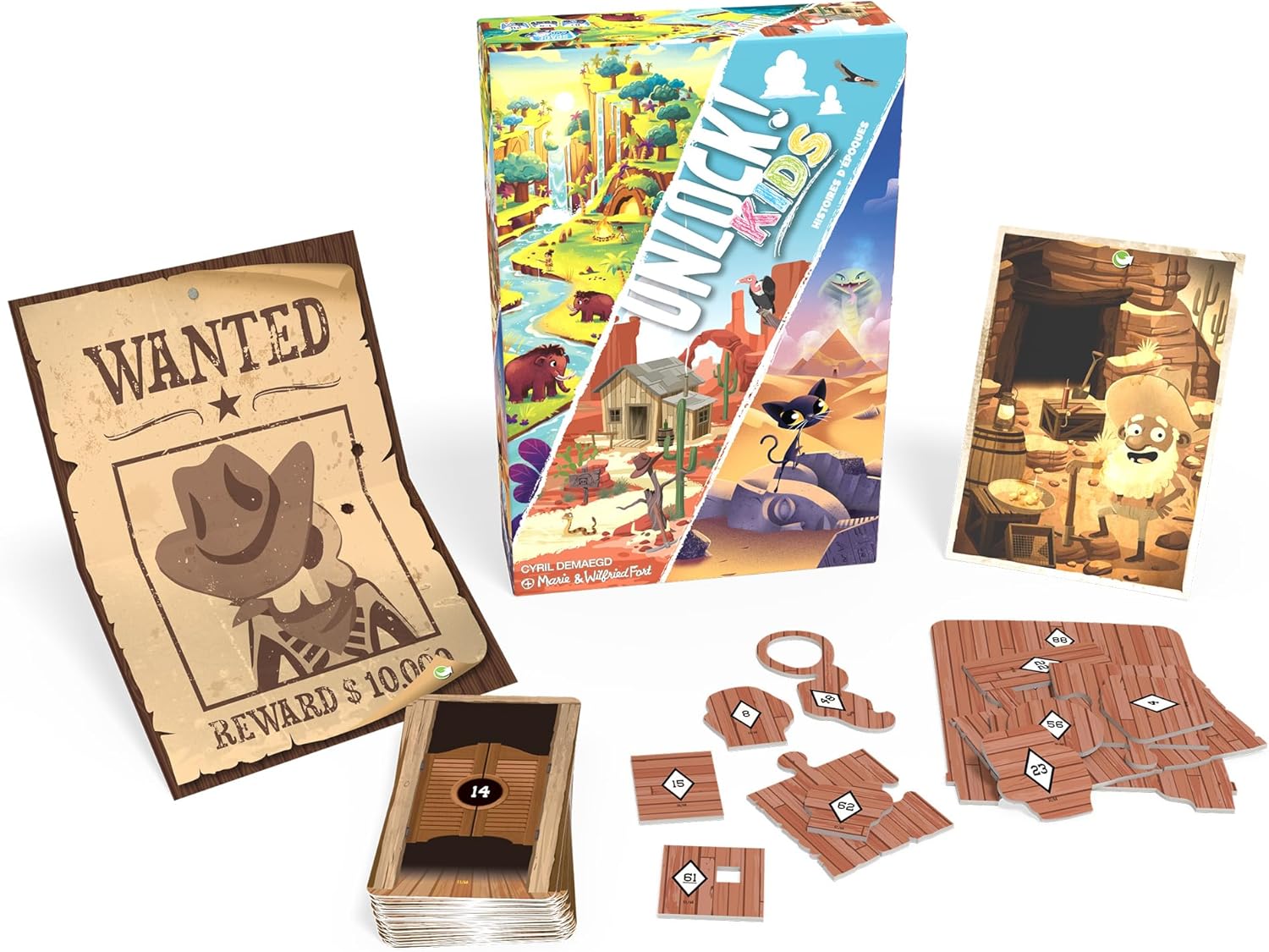 Asmodee Unlock Kids 2: Stories From the Past Card Game