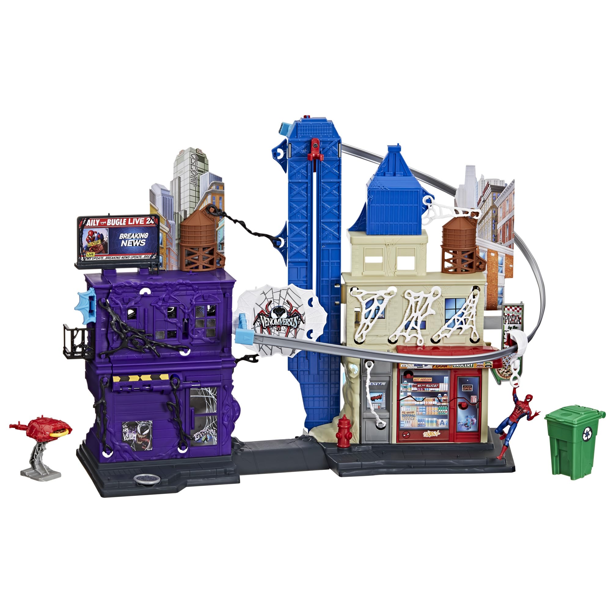 Hasbro Marvel Spider-Man VenomVersus Web Slinging City Playset