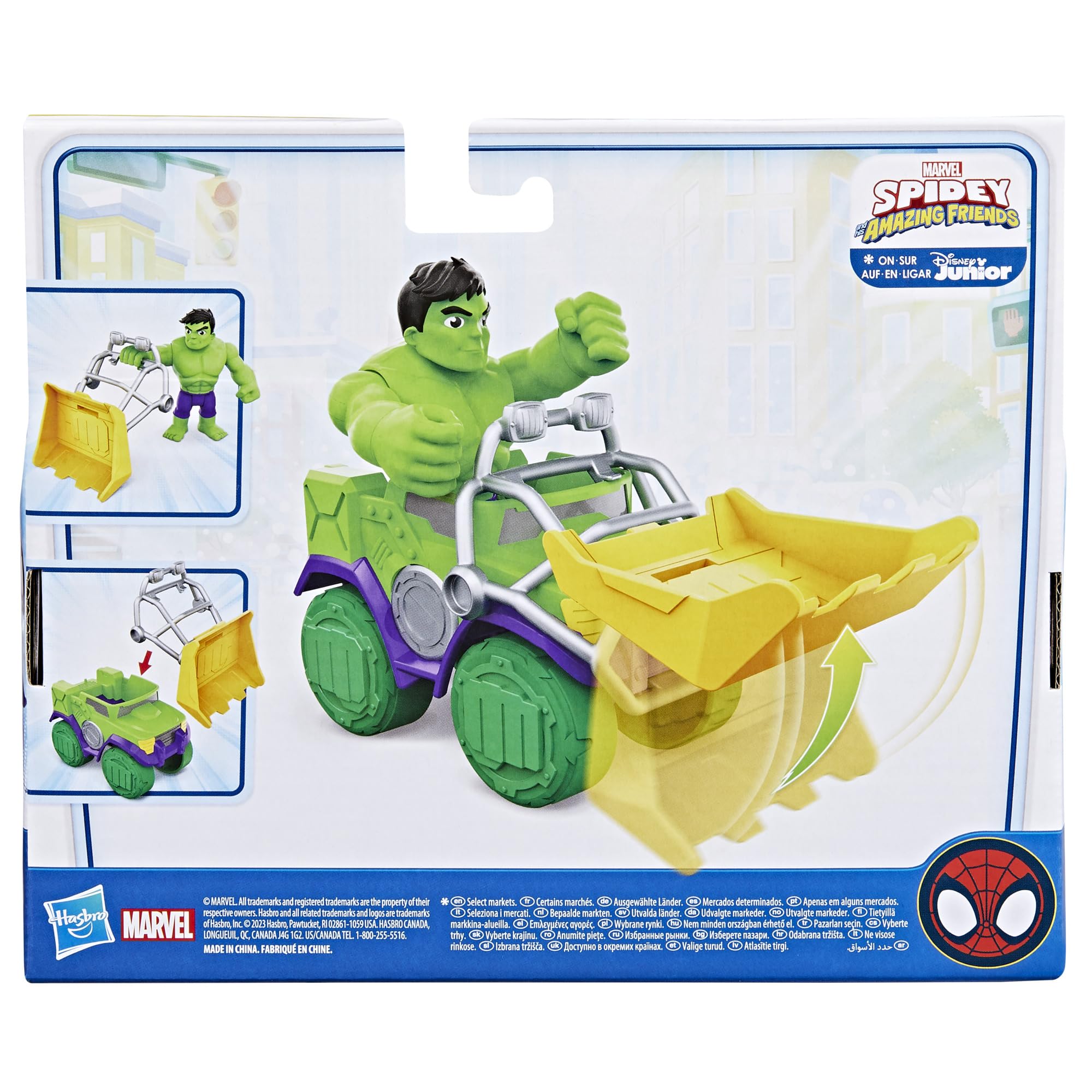 Hasbro Spidey And His Amazing Friends Marvel Hulk Smash Truck Set Action Figure