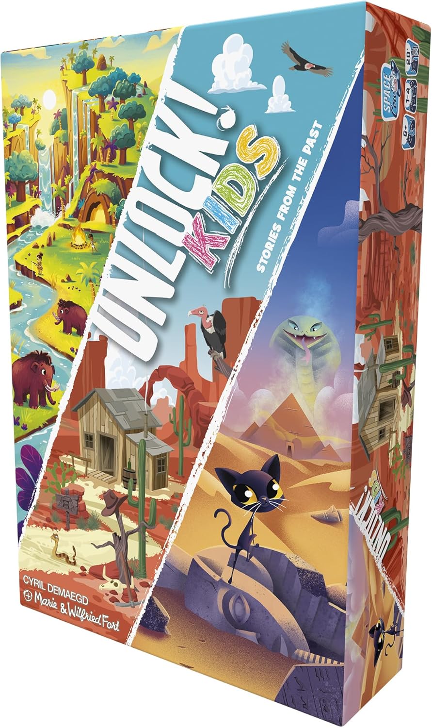 Asmodee Unlock Kids 2: Stories From the Past Card Game