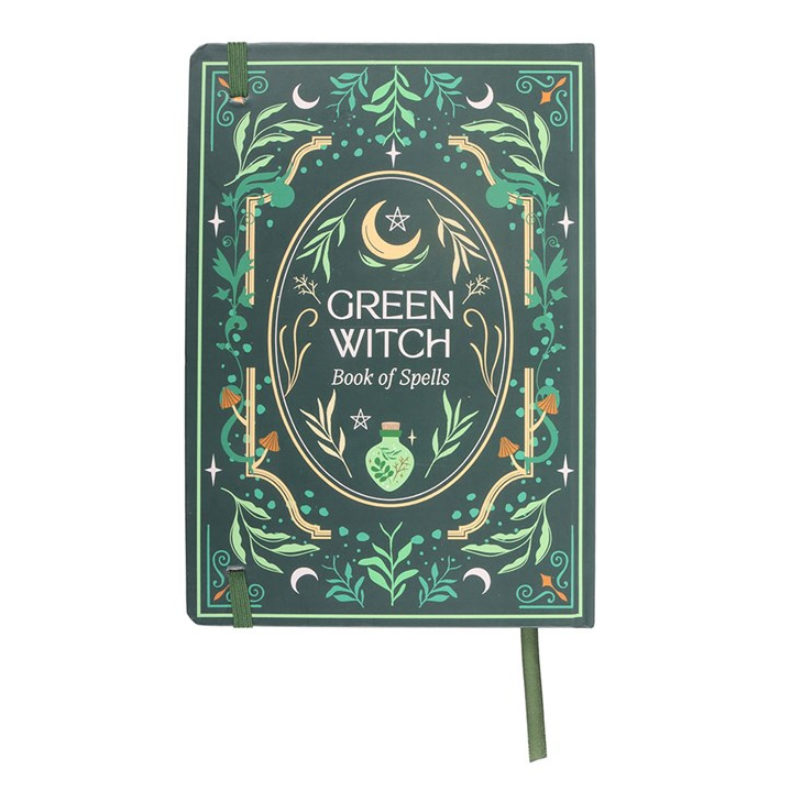 Green Witch A5 Lined Notebook – 200 Pages