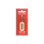 Admit One to the Abyss Circus Ticket Keyring