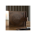 Viking Compass Faux Leather Wallet