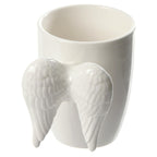 Puckator White Angel Wings Ceramic Shaped Handle Mug Puckator
