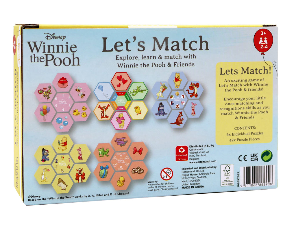 Cartamundi Shuffle Winne the Pooh Explore, Learn & Match Cartamundi