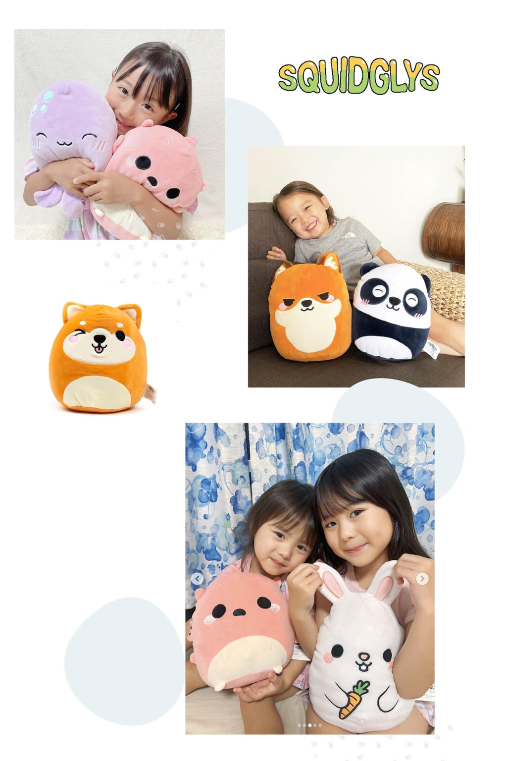 Puckator Squidglys Shuggs the Shiba Inu Dog Adoramals Pets Plush Toy Puckator