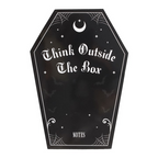 Coffin-Shaped Softcover Notebook – Black & Pink