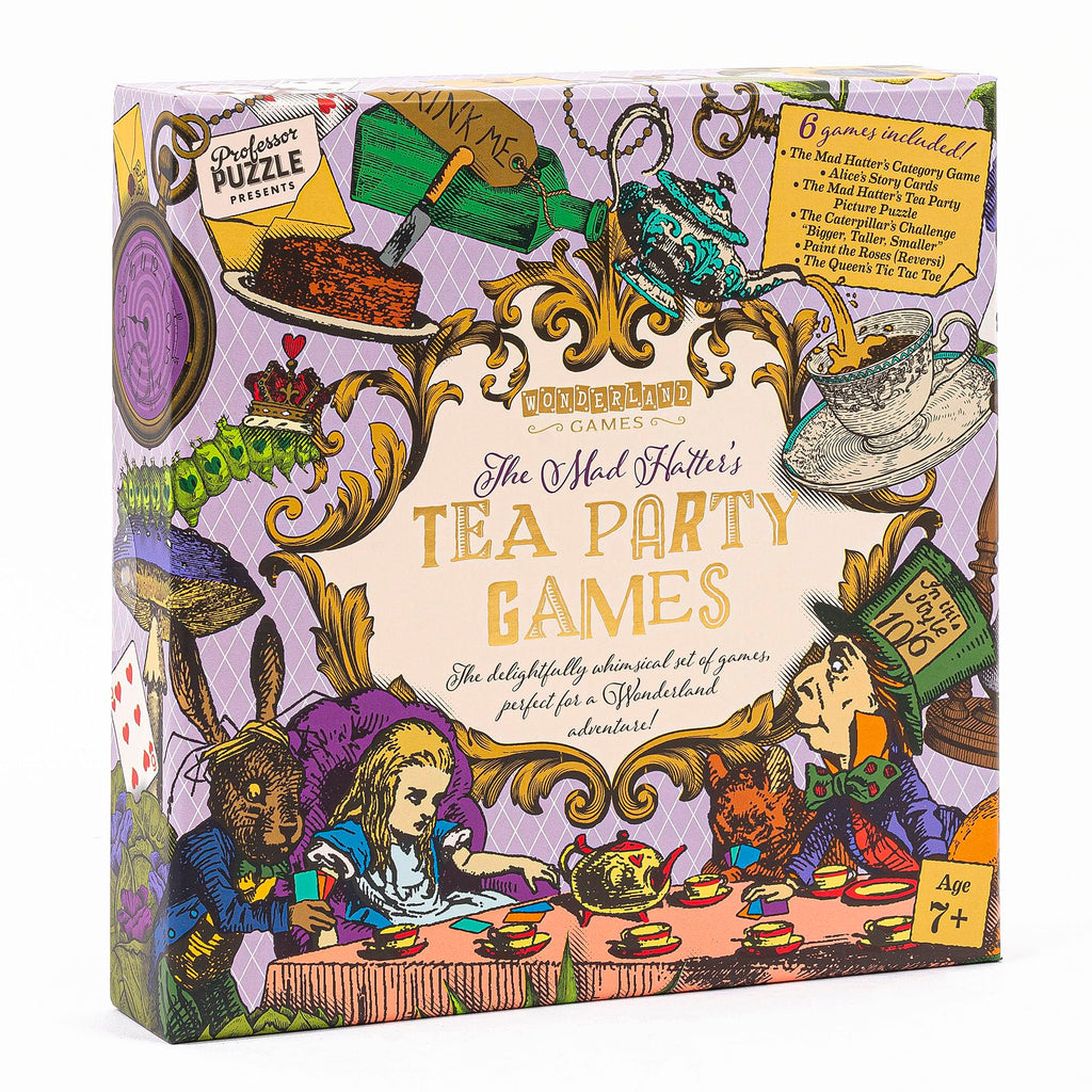 Professor Puzzle Mad Hatter's Tea Party Games Set Professor PUZZLE