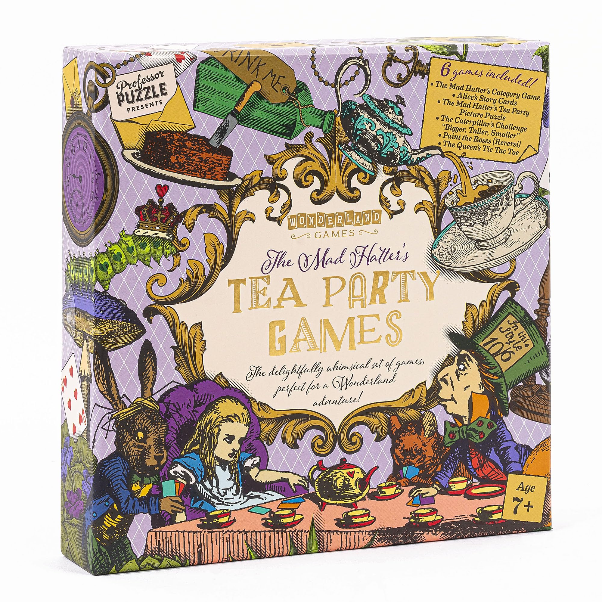 Professor Puzzle Mad Hatter's Tea Party Games Set Professor PUZZLE