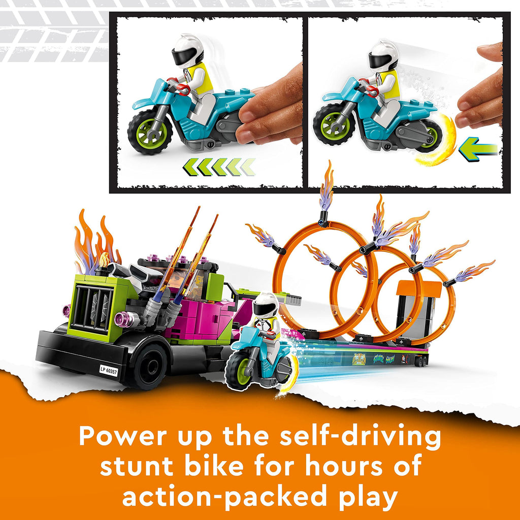 LEGO City Stuntz Stunt Truck & Ring of Fire Challenge 60357