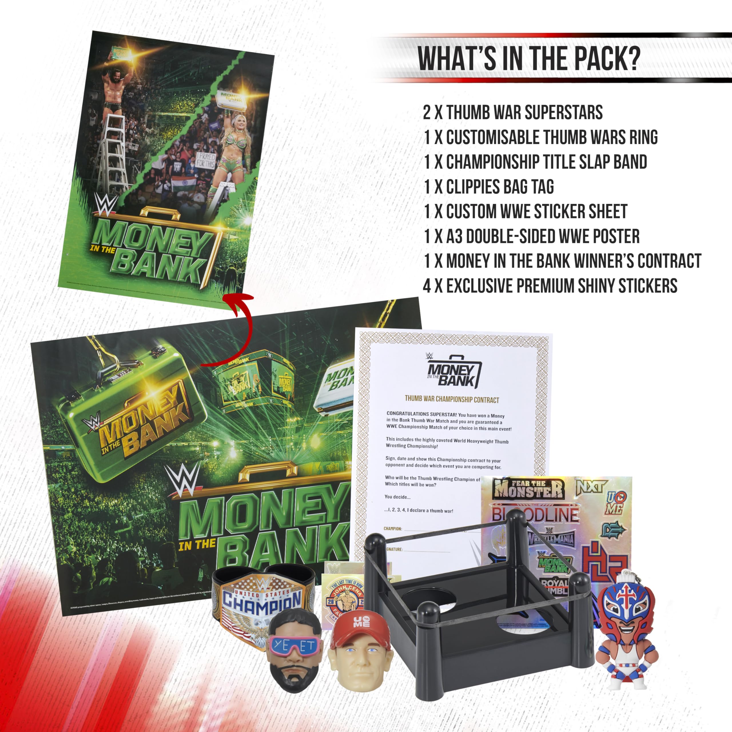 WOW! Stuff WWE Money in the Bank Mystery Gift Pack 14+ Surprises