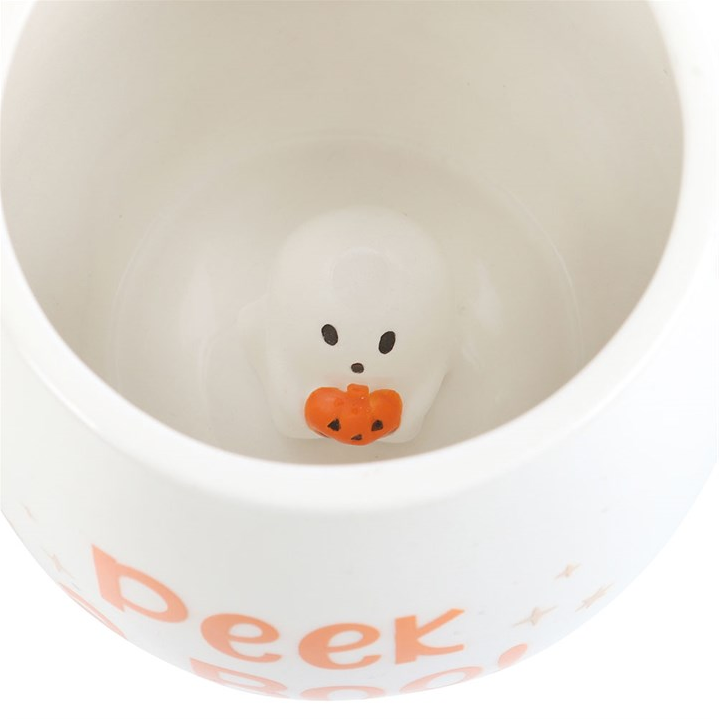 Peekaboo Ghost Rounded Mug