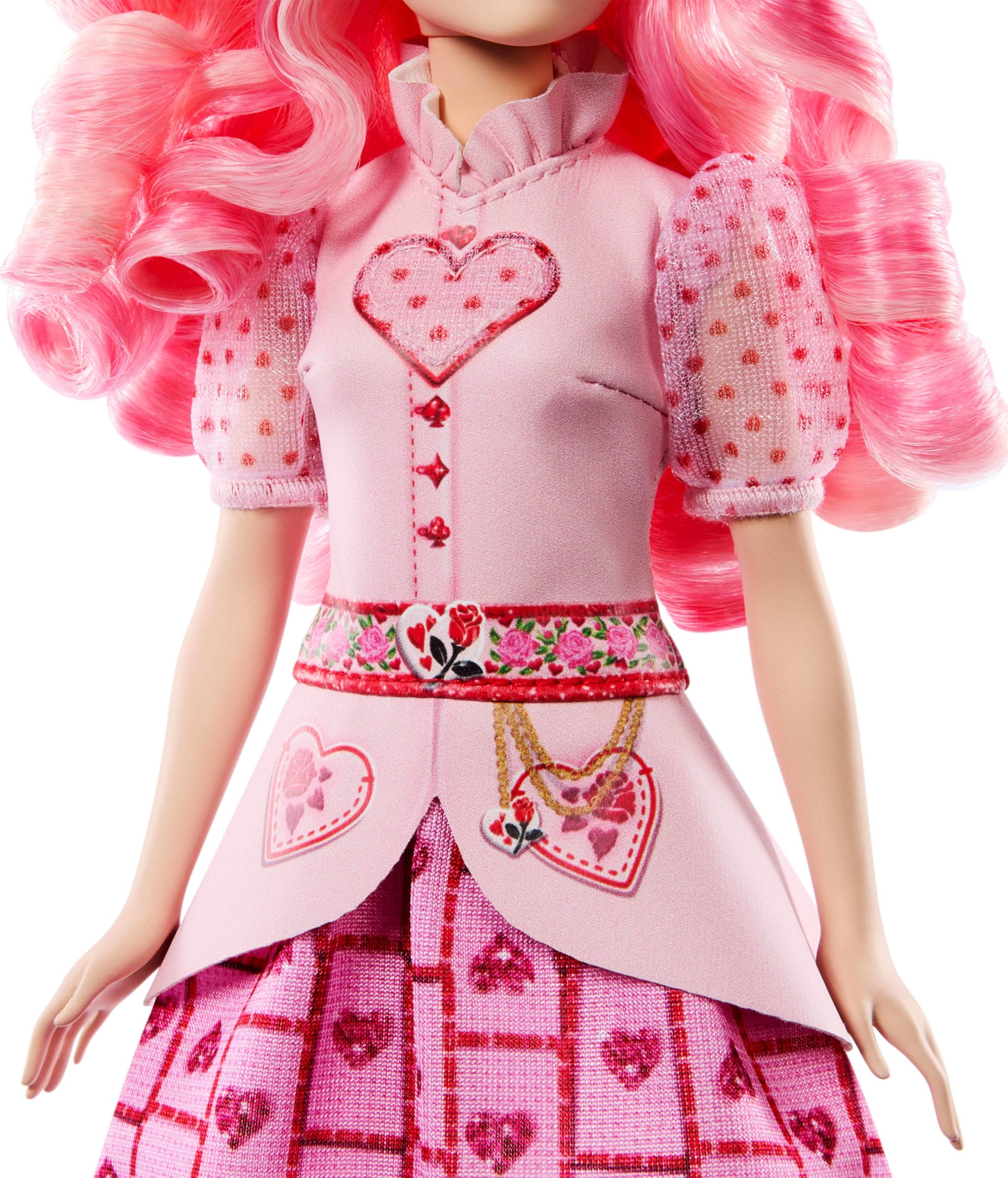 Mattel Disney Descendants: The Rise of Red Singing Bridget, Young Queen of Hearts Doll in Movie-Inspired Clothes, Sings “Shuffle of Love”