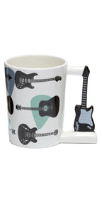 Puckator Headstock Guitar Ceramic Shaped Handle Mug Puckator