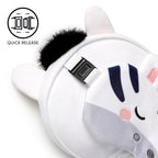 Relaxeazzz Adoramals Bali the Zebra Round Plush Travel Pillow & Eye Mask Relaxeazzz