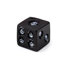 Puckator Set of 5 Six-Sided Die with Inlaid Skulls Puckator