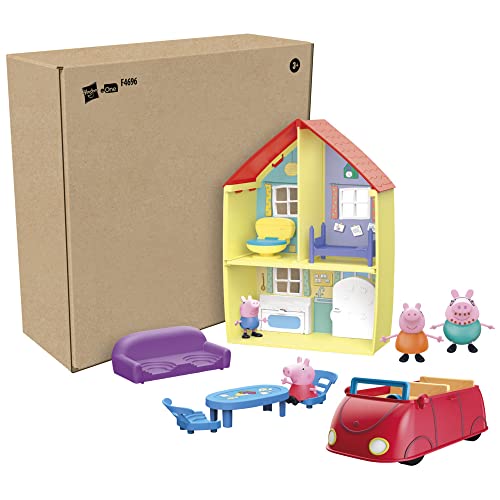 Peppa Pig Peppa’s Playset Pre-school Toy Includes 1 Figure, 5 Accessories, Carry Handle Peppa Pig