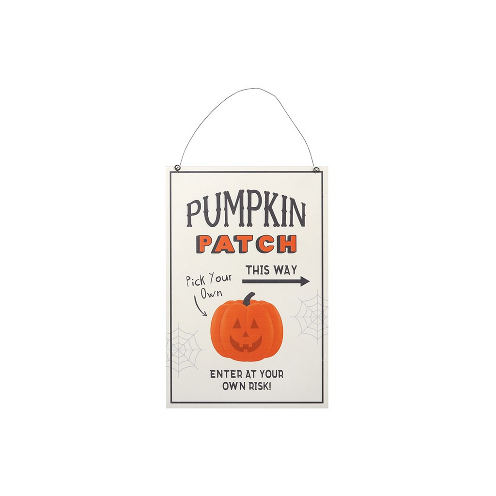Pumpkin Patch Hanging Sign 30cm