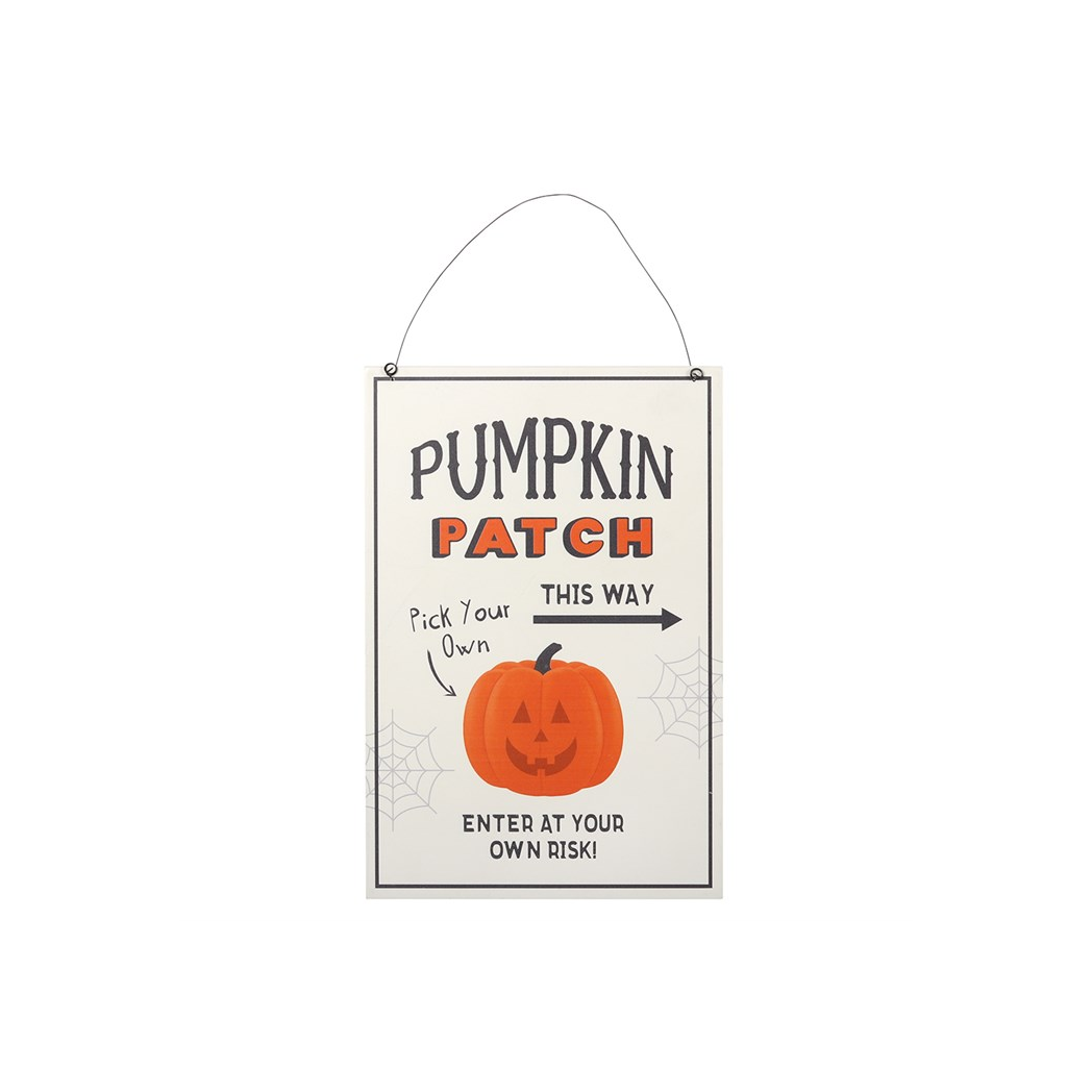 Pumpkin Patch Hanging Sign 30cm